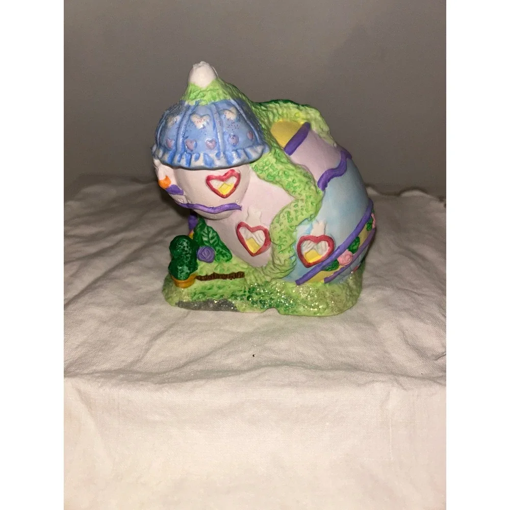 Hoppy Hollow 2004 Easter Village Egg Factory Bunny Figurine Pastel Decor